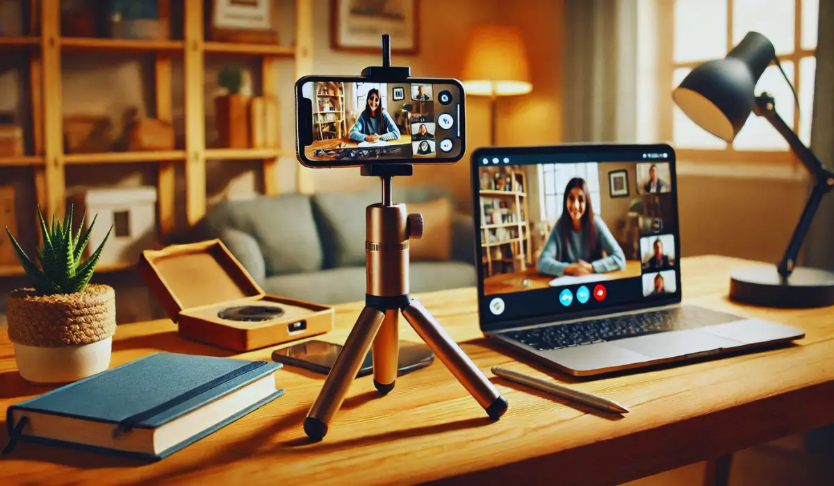 Smartphone In Eine Drahtlose Webcam