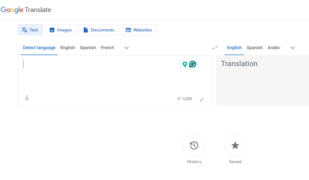 Google Translate Window