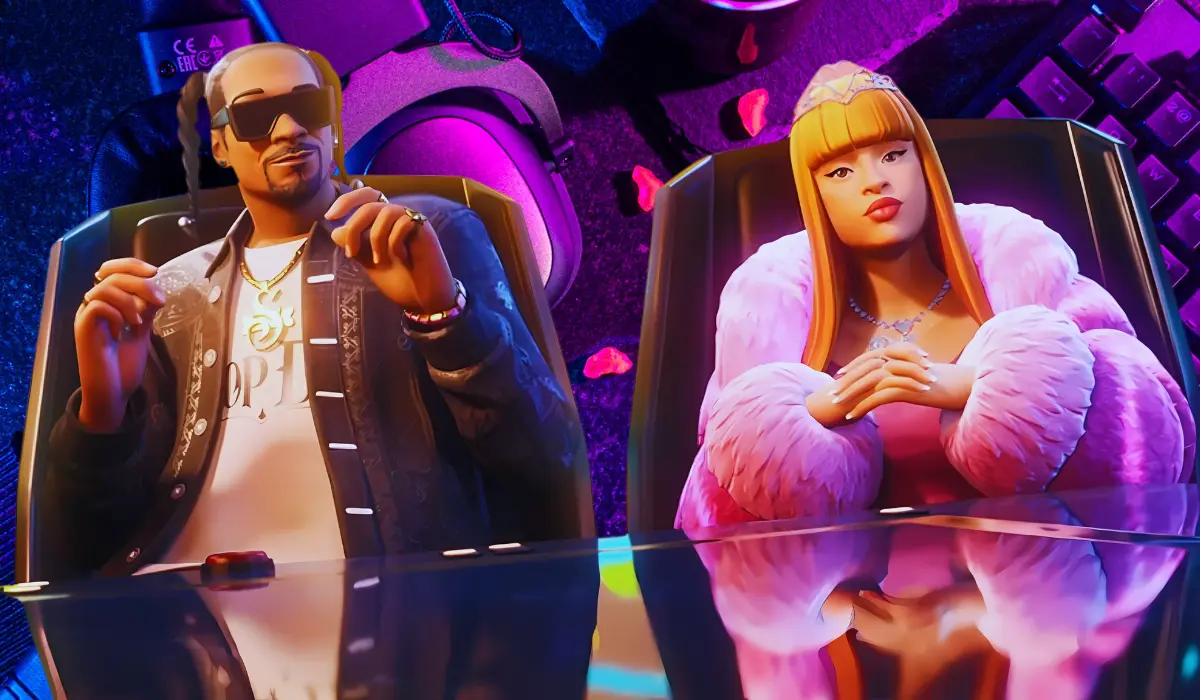 Snoop Dogg and Ice Spice in Fortnite