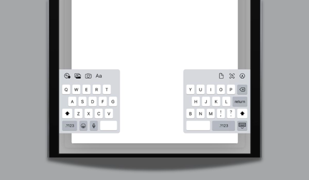 Split Keyboard On ipad