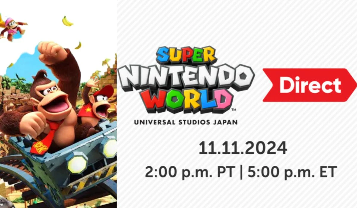 The Upcoming Nintendo Direct Focuses On Super Nintendo World's Donkey Kong Country